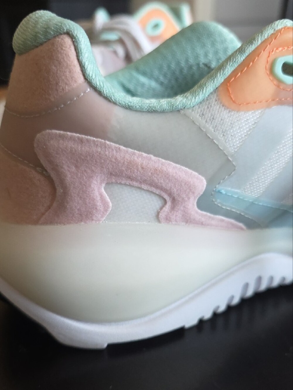 Adidas Women’s Sneakers - Mint, Peach & White - Picture 6 of 8